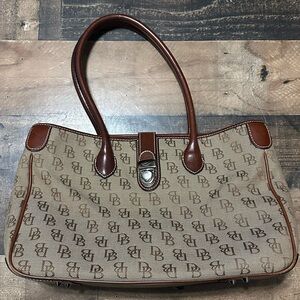 Dooney & Bourke Brown Monogram Tote Bag